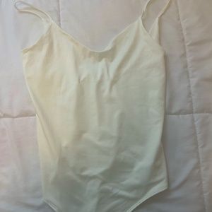 White Bodysuit with  Spaghetti Straps